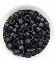 Micro Ring aluminium screw type, kleur *1-Zwart