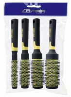 Round Styler brushes set, color Yellow (4)