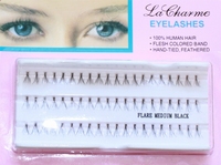 Eyelash extensions, Type Flare Medium Black, 10 mm.