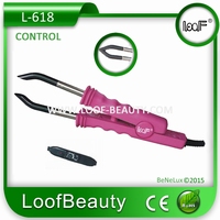 Hairextensions Iron Control temperatur, color: Pink