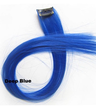 Clip-in synthetic, color: Blue
