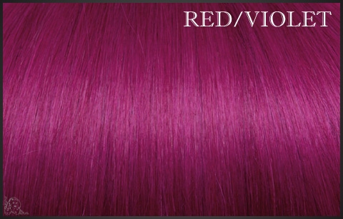 EuroSo.Cap Crazy color extensions, 50-55 cm. Red/Violet