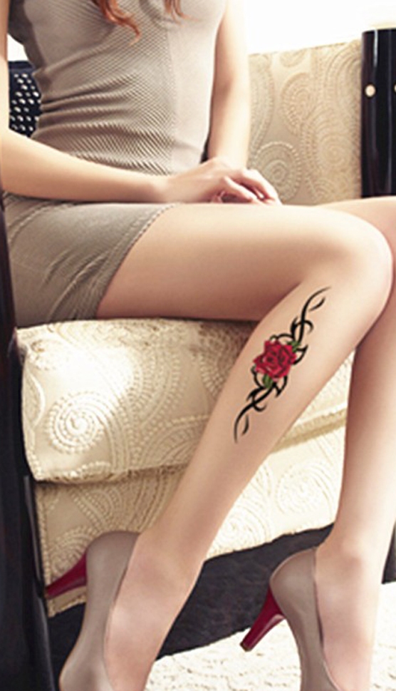 Red roses Body tattoo
