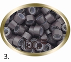 Micro Ring aluminium siliconen type, kleur *3-Donker Bruin