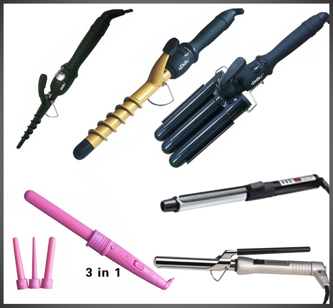 Hair curling irons